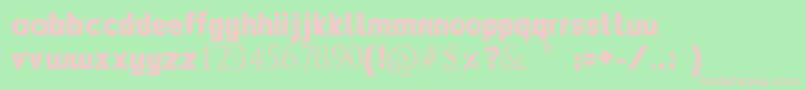 Flexibendi Font – Pink Fonts on Green Background