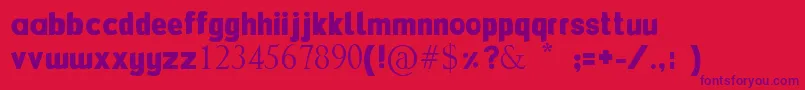 Flexibendi Font – Purple Fonts on Red Background