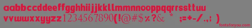 Flexibendi Font – Red Fonts on Gray Background