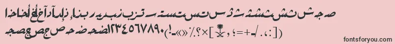 AymRikaSUNormal. Font – Black Fonts on Pink Background