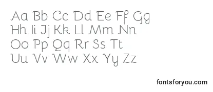 BellotaLight-fontti
