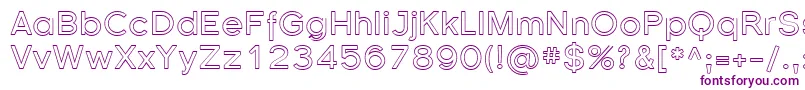 FlorencesansOutline Font – Purple Fonts on White Background