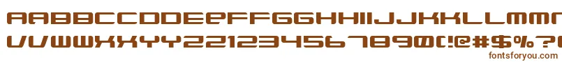 XenotronBroadstroke Font – Brown Fonts on White Background
