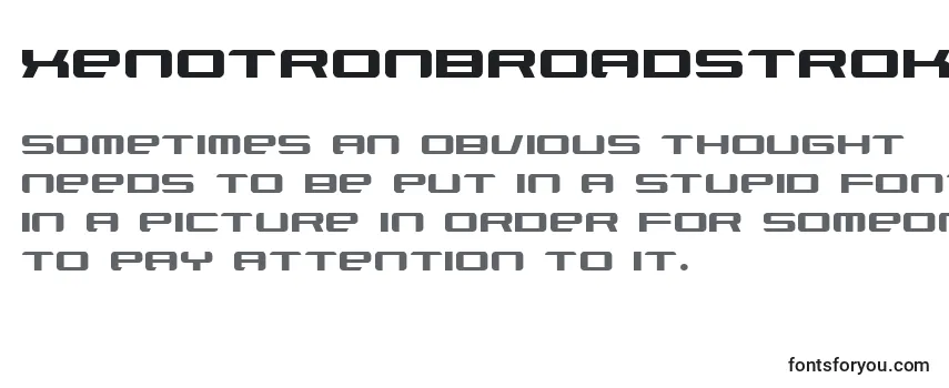 Обзор шрифта XenotronBroadstroke