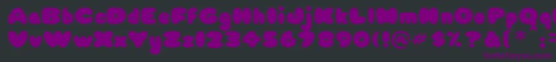 Babycakes Font – Purple Fonts on Black Background