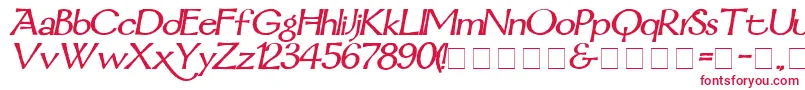 MordredDemiBoldItalic Font – Red Fonts