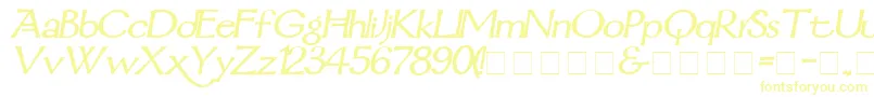 MordredDemiBoldItalic Font – Yellow Fonts