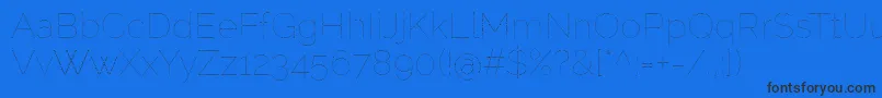 RalewaydotsRegular Font – Black Fonts on Blue Background