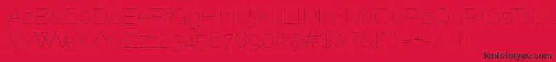 RalewaydotsRegular Font – Black Fonts on Red Background