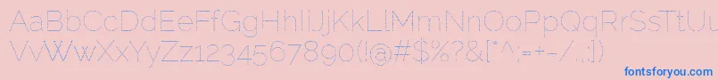 More about RalewaydotsRegular Font RalewaydotsRegular Font – Blue Fonts on Pink Background