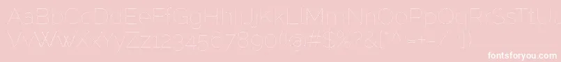 RalewaydotsRegular Font – White Fonts on Pink Background