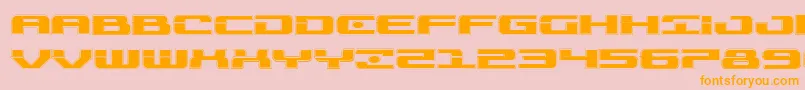 Шрифт Troopersacadexpand – оранжевые шрифты на розовом фоне