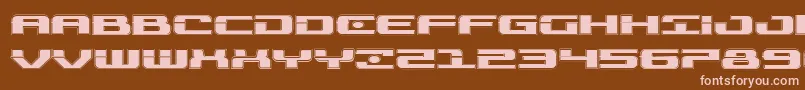 Шрифт Troopersacadexpand – розовые шрифты на коричневом фоне