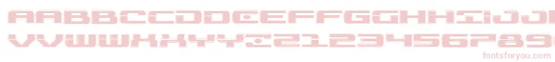 Troopersacadexpand-Schriftart – Rosa Schriften auf weißem Hintergrund