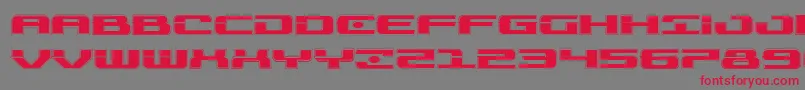 Troopersacadexpand Font – Red Fonts on Gray Background
