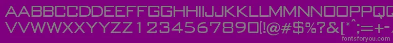 BankgothicRegularDb-Schriftart – Graue Schriften auf violettem Hintergrund