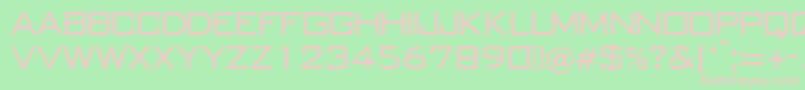 BankgothicRegularDb Font – Pink Fonts on Green Background