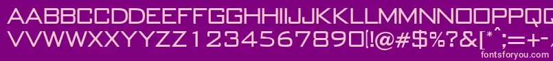 Шрифт BankgothicRegularDb – розовые шрифты на фиолетовом фоне