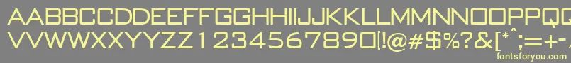 Шрифт BankgothicRegularDb – жёлтые шрифты на сером фоне