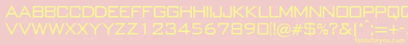 BankgothicRegularDb Font – Yellow Fonts on Pink Background