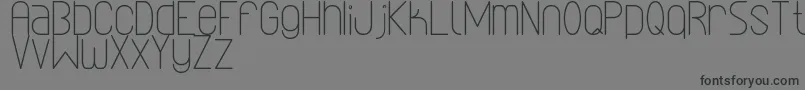 LinealSimplesSt Font – Black Fonts on Gray Background
