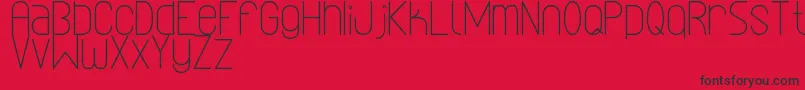 LinealSimplesSt Font – Black Fonts on Red Background