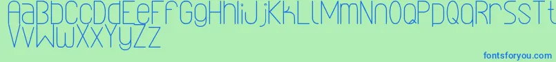 LinealSimplesSt Font – Blue Fonts on Green Background