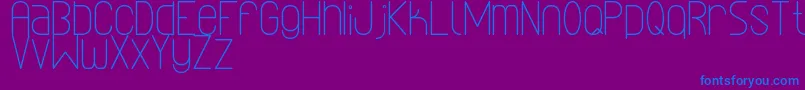 LinealSimplesSt Font – Blue Fonts on Purple Background