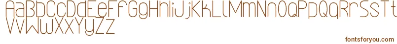 LinealSimplesSt Font – Brown Fonts on White Background