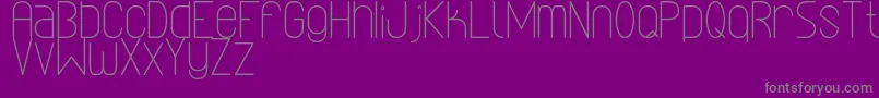 LinealSimplesSt Font – Gray Fonts on Purple Background