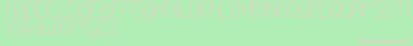 LinealSimplesSt Font – Pink Fonts on Green Background