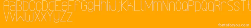 LinealSimplesSt Font – Pink Fonts on Orange Background