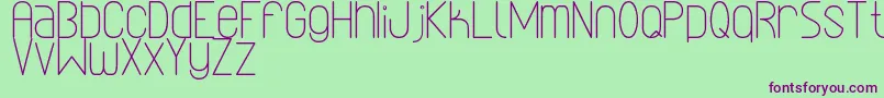 LinealSimplesSt Font – Purple Fonts on Green Background
