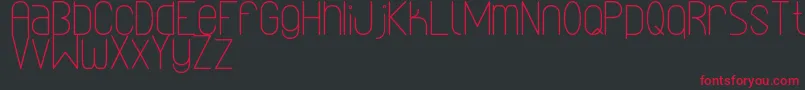 LinealSimplesSt Font – Red Fonts on Black Background