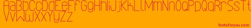 LinealSimplesSt Font – Red Fonts on Orange Background