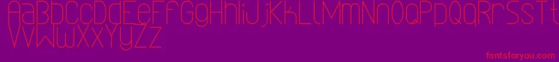 LinealSimplesSt Font – Red Fonts on Purple Background