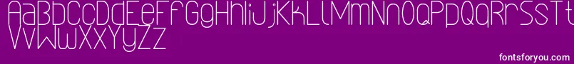 LinealSimplesSt Font – White Fonts on Purple Background
