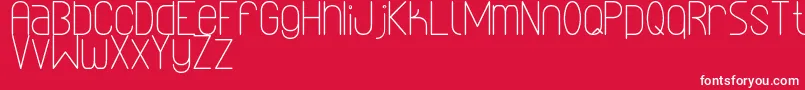 LinealSimplesSt Font – White Fonts on Red Background