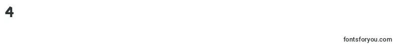 GeBody-Schriftart – Schriften für die Ziffer 4