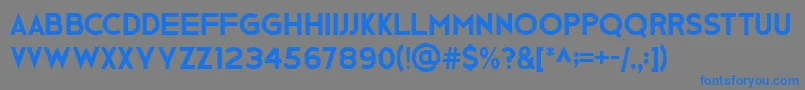 GeBody Font – Blue Fonts on Gray Background