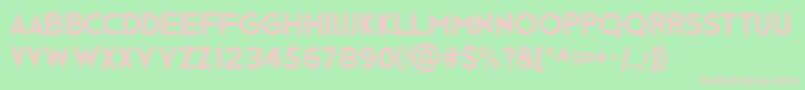 GeBody Font – Pink Fonts on Green Background