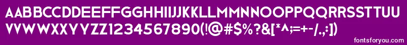 フォントGeBody – 紫の背景に白い文字
