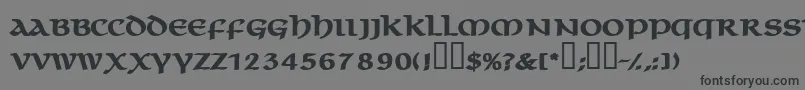 MacedoncapssskBold Font – Black Fonts on Gray Background