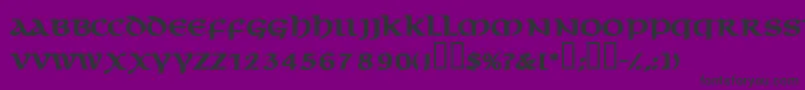 MacedoncapssskBold Font – Black Fonts on Purple Background