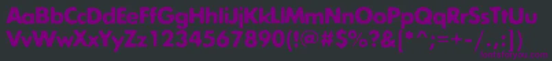 Шрифт Exposureroughtwoc – фиолетовые шрифты на чёрном фоне