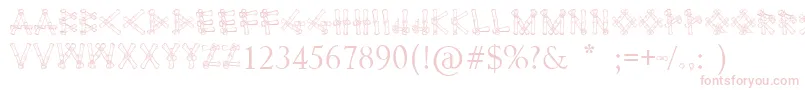 Bamboodesaipan Font – Pink Fonts on White Background