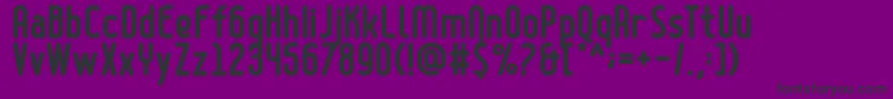 Czcionka Boldyear – czarne czcionki na fioletowym tle