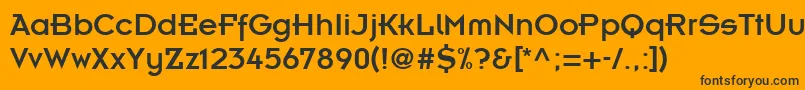 KernelAlternateSsiAlternate Font – Black Fonts on Orange Background