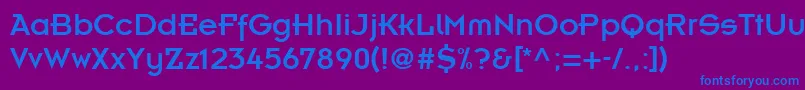 KernelAlternateSsiAlternate Font – Blue Fonts on Purple Background