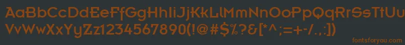 KernelAlternateSsiAlternate Font – Brown Fonts on Black Background
